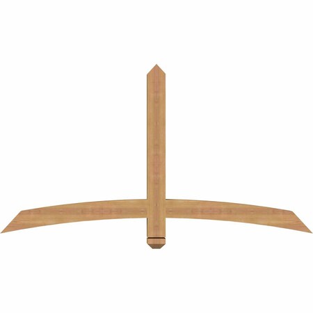 Ekena Millwork Bellingham Timber Gable Bracket, Western Red Cedar, 60"W x 32"H x 3 1/2"D x 3 1/2"F, 13/12 Pitch GBW060X32X0404BEL00SWR